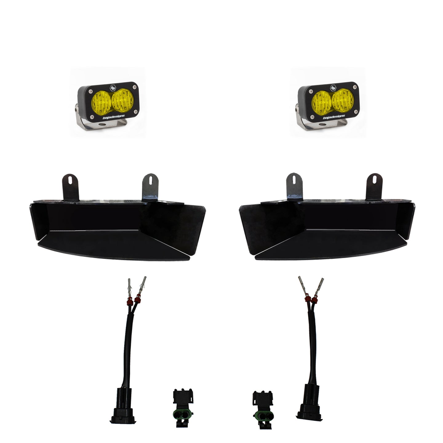 Dodge Ram Light Kit For Ram 2500/3500 19-On FPK S2 Sport W/C Baja Amber Baja Designs