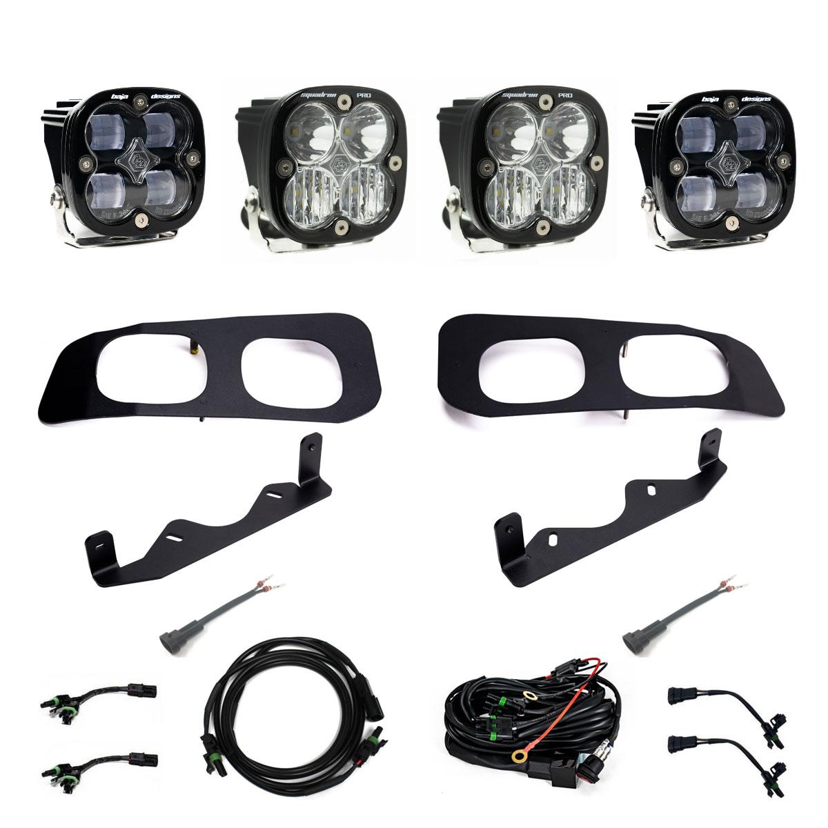 Squadron SAE/Pro Fog Pocket Kit 2023-On Ford F-250/350 Super Duty SAE Fog Clear Toggle Wiring