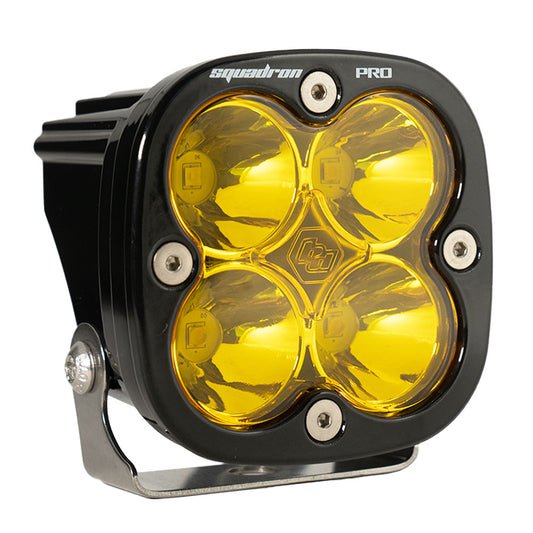 LED Light Pod Black Baja Amber Lens Spot Pattern Squadron Pro Baja Designs